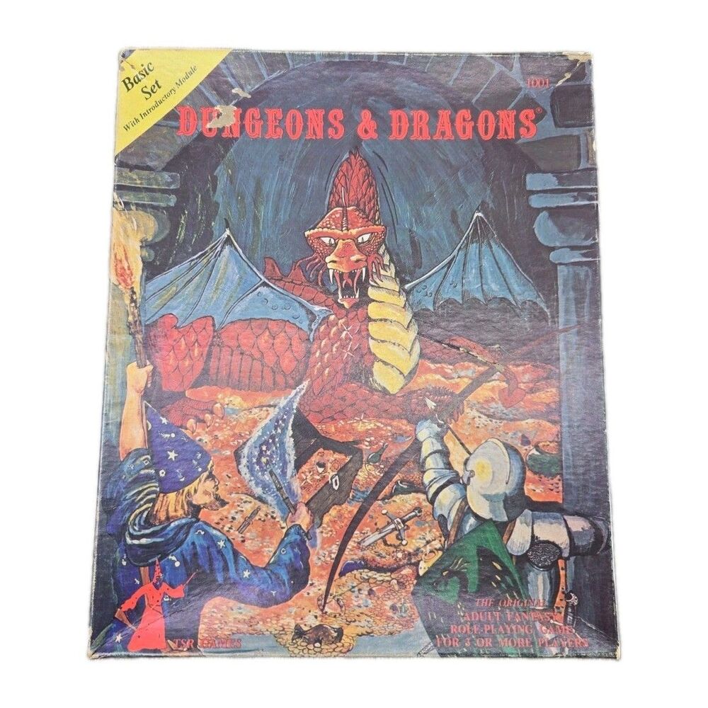 Dungeons & Dragons 1001 Basic Set 3rd Edition 1979 No Dice Incomplete
